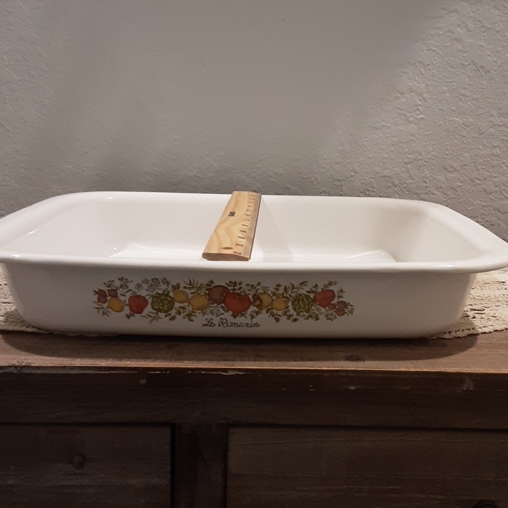 Le  Romarin Vintage XL Roaster Corningware